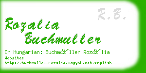 rozalia buchmuller business card